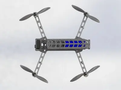 TypeZero DIY quadcopter FPV Frame Free 3D model