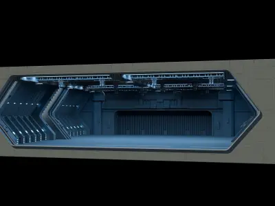 Star Wars Destroyer Hangar Free 3D model