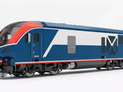 Modern Diesel Electric Locomotive 3D model