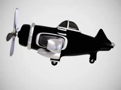 Toon Plane 3D model