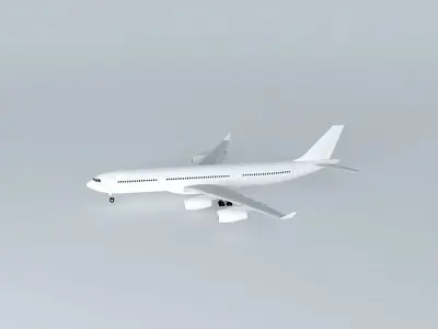 Template Airbus A340 200 Free 3D model