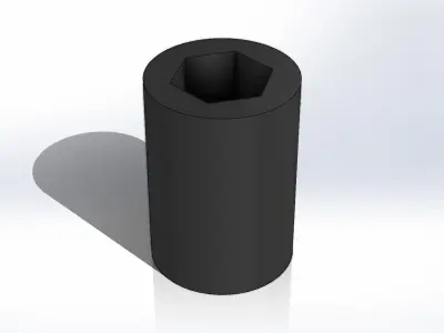 Soquete Longo 27mm x 3-4 pol Long Socket 3D model