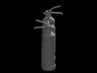 stylized Fire Extinguisher lowpoly Free low-poly 3D model