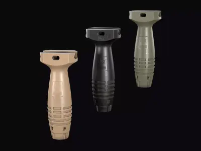Vertical fore Grip HK  Low-poly 3D model