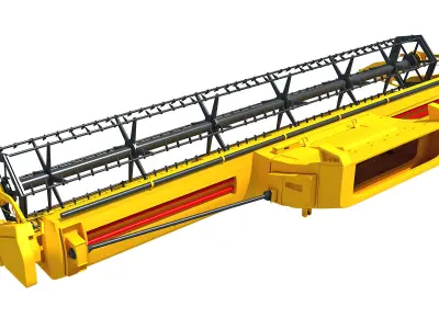 Combine Threshing  3D model