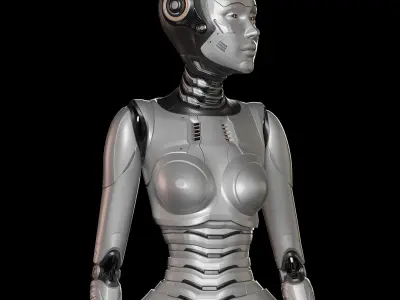 Robot Woman Rigged STANDARD EDITION 3D model