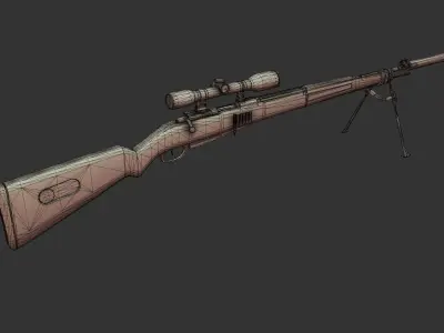 Sniper 3D model get