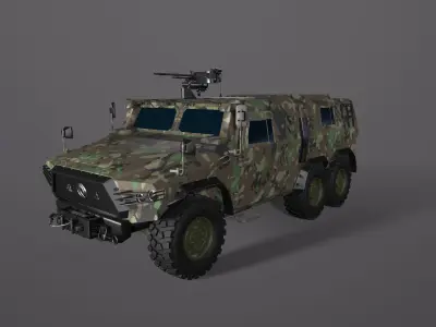 Military vehicle 3D model PBR