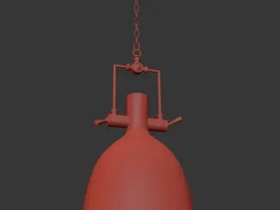 Chandelier Industrial 092  3D model