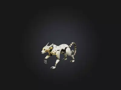 RoboCheetah Model Low-poly 3D model