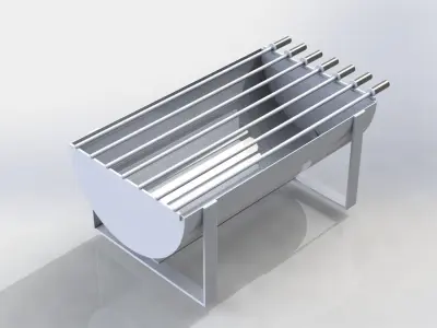 Grill metal rack 3D model