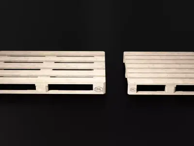 Pallet Low-poly 3D model get