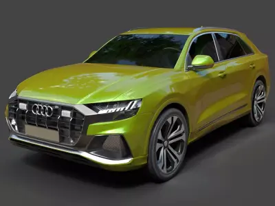Audi Q8 Luxury SUV - High-Quality Polygonal Asset 3D model