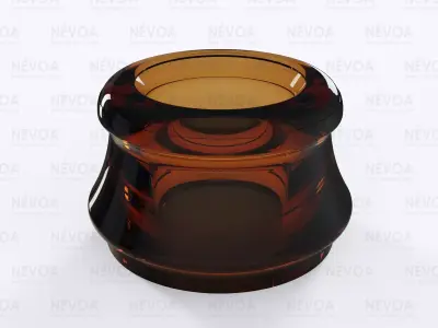 Glass finish - GME 13 06 - 02 - 29 mm - Cider crown finish 3D model