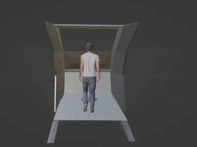 Protective shelter for the gun 3D model