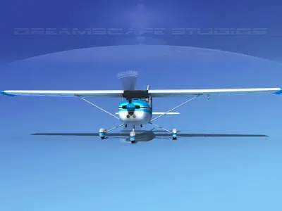 Cessna C152 Aerobat V02 3D model