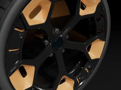 C5SMC type A wheel 3D model