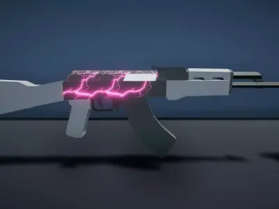 Low Poly Weapons Pack Low-poly 3D model purchase