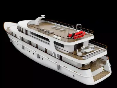 Yacht luxury 3D model from CGTrader