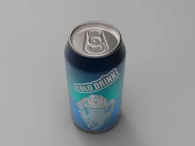 Cold Drink Can 3D model