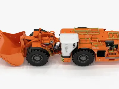 Underground Mining Loader LH621i 3D model