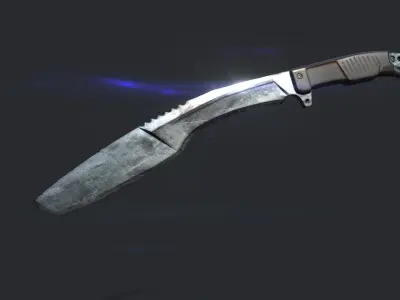 HQ Kukri Knife Free low-poly 3D model