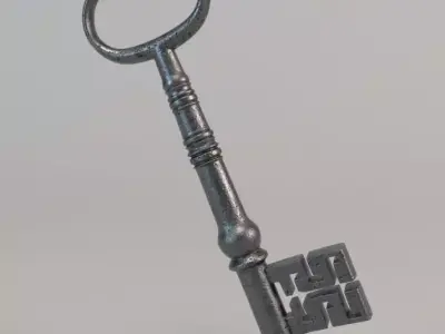 Key Old Vintage 3D model