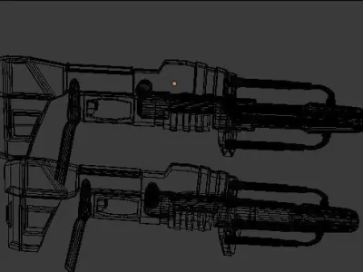 Scifi Gun 3D model get