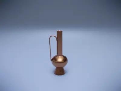 Jug copper Low-poly 3D model