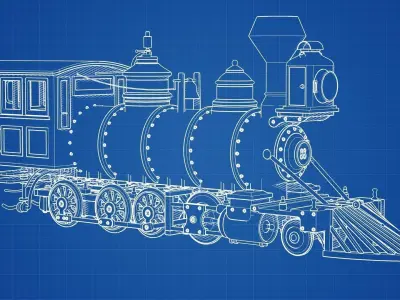 Steam Locomotive 3D model purchase