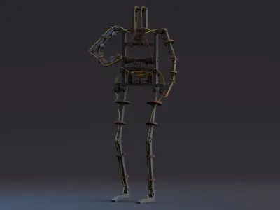 Da Vinci Inventions - Leonardo Robot Low-poly 3D model