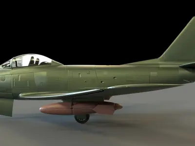 Pakistan Cyber Jet Low-poly 3D model
