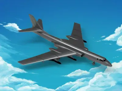 Xian H-6 3D model buy