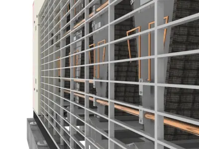 Industrial Chiller Unit  Lennox Neosys 3D Model  HVAC Equipment 3D model