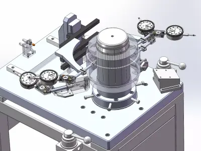 Stator runout detection machine 3D model
