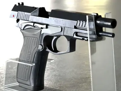 BersaTPR9 Pistol - Game model Low-poly 3D model