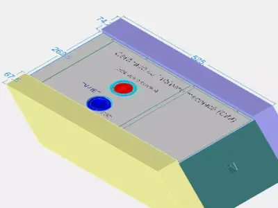 Mechanical brick 3D model