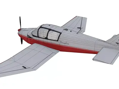 Robin DR-221 Dauphin Low-poly 3D model purchase