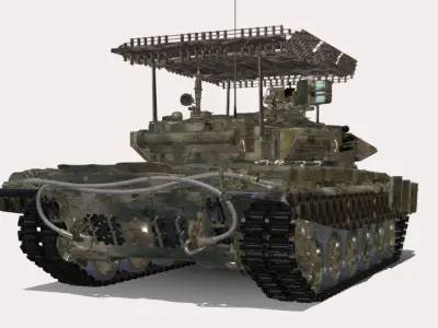 t 90 a  Low-poly 3D model