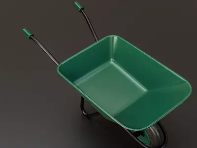 wheelbarrow 3D model 6