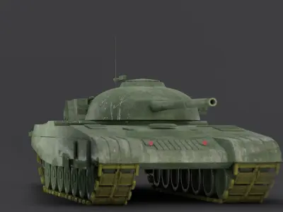PT-91 tank 3D model