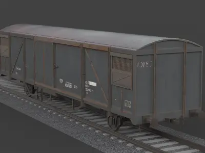 Boxcar 3D model