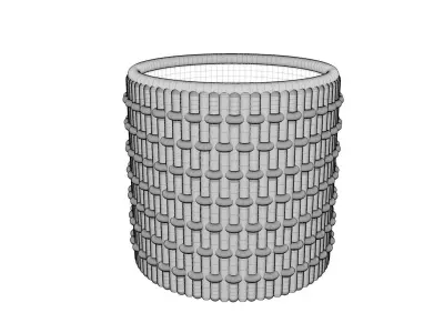 Detailed modern vase 3D print model 3D print model