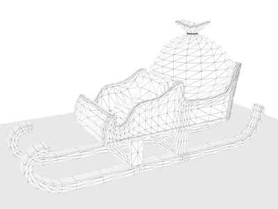 Sleigh 3D Model Free 3D model