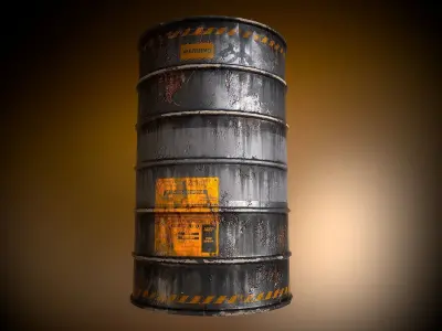 Barrel Drum Free 3D model
