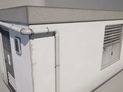 Electrical Utility Transformer Station 3D model