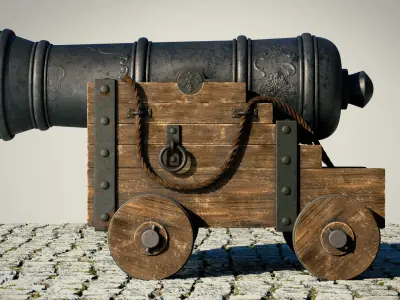 3D Cannon 3D model purchase