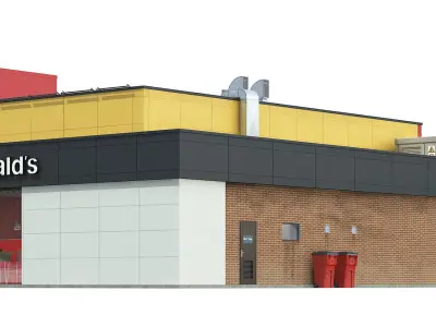 Mc Donalds restaurant 04 3D model