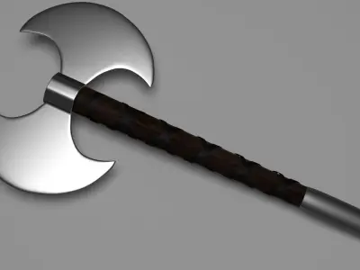 Barbarian Axe Free low-poly 3D model