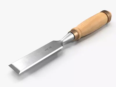 Straight chisel 24mm 3D model